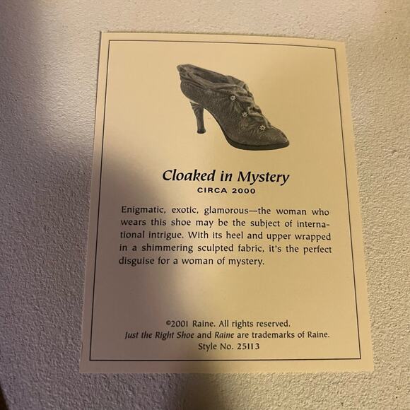 Just the Right Shoe Cloaked in Mystery - Picture 10 of 10